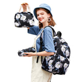 3 Piece School Backpack Lunch Bag Pencil Pouch for Teens