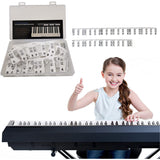 61/88 Keys Removable Silicone Piano Keyboard Note Labels Set Piano Practice Note Chart without Stickers