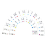 61/88 Keys Removable Silicone Piano Keyboard Note Labels Set Piano Practice Note Chart without Stickers