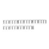 61/88 Keys Removable Silicone Piano Keyboard Note Labels Set Piano Practice Note Chart without Stickers