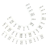 61/88 Keys Removable Silicone Piano Keyboard Note Labels Set Piano Practice Note Chart without Stickers