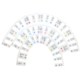 61/88 Keys Removable Silicone Piano Keyboard Note Labels Set Piano Practice Note Chart without Stickers