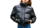 PU Leather Quilted Jacket