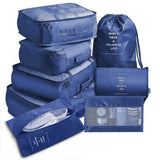 8PCS Travel Luggage Packing Cubes Organizers Set