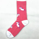 5 Pairs of Women Novelty Socks Fruit Animal Floral Pattern Socks Set
