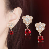 Rose Ring and Ear Studs Set