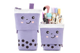 Standing Pencil Case Cute Telescopic Pen Bag