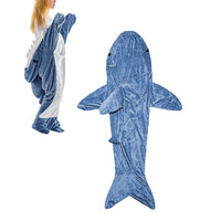 Shark Hoodie Blanket Hooded Blanket Flannel Sleeping Bag Wearable Throw Blanket