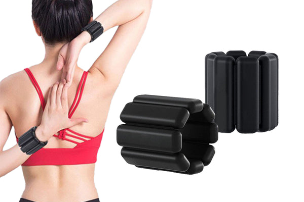 2Pcs Adjustable Wrist Weights for Exercise Walking Jogging Yoga