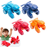 2 in 1 Kids Transforming Dinosaur Car Toy Automatic Transform Toy Car