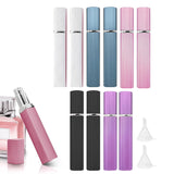 2Pcs 12ml Portable Perfume Refillable Spray Bottles with Funnels