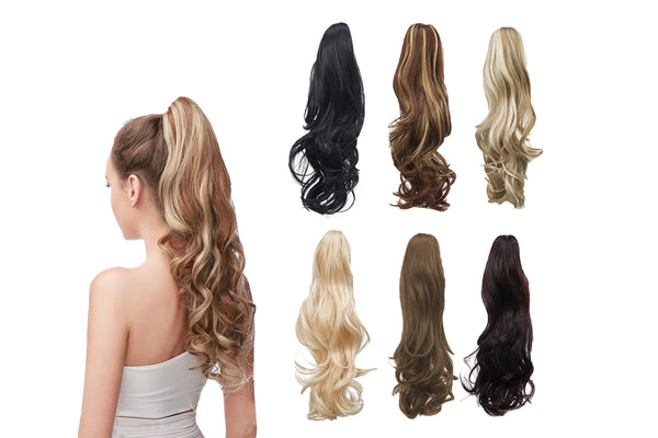 Natural Thick Clip-In Style Long Curly Ponytail Hair Extensions