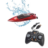 2.4GHz Kids RC Boat Toys Rechargeable Remote Control Racing Ship Toy