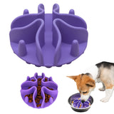 Slow Feeder Dog Bowls Insert Soft Silicone Slow Eating Puppy Food Bowl for Dogs