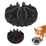 Slow Feeder Dog Bowls Insert Soft Silicone Slow Eating Puppy Food Bowl for Dogs