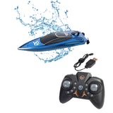 2.4GHz Kids RC Boat Toys Rechargeable Remote Control Racing Ship Toy