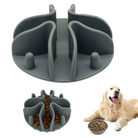 Slow Feeder Dog Bowls Insert Soft Silicone Slow Eating Puppy Food Bowl for Dogs