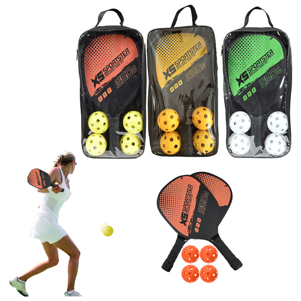 Pickleball Paddles and Balls Set with Carry Bag