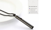 Stainless  Breathing Necklace Pendent Anxiety Relief Stress Relief for Women Men