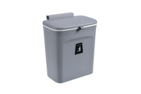 Kitchen Trash Can Wall-Mounted with Sliding Lid Seamless Sticker