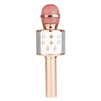 Portable Bluetooth Wireless Karaoke Microphone with LED Lights