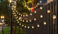 Solar-Powered Ball String Lights Outdoor Decorative Lighting