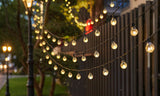 Solar-Powered Ball String Lights Outdoor Decorative Lighting
