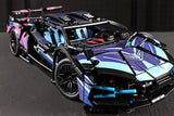 Cyberpunk Building Block Sports Car Remote Control Racing Car with Handle