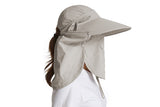 Women's Sun Hat – Detachable Face Mask & Neck Flap Visor!