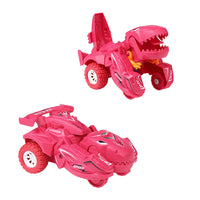 2 in 1 Kids Transforming Dinosaur Car Toy Automatic Transform Toy Car