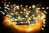 3M Battery Powered LED Green Copper Wire Party Light String