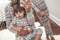 Matching Family Christmas Deer Stripe Pyjamas