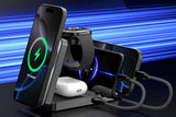 5-In-1 Foldable Magnetic Wireless Charging Station for iPhone Apple Watch Apple Earbuds iPad