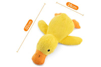 Anti-Chew Calming Duck Dog Toy Teeth Cleaning w/Quacking Sound