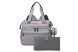 Diaper Bag Backpack with Separate Shoe Compartment and Changing Mat