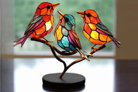 Stained  Birds Home Ornament Decorations