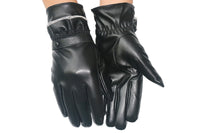 Womens Winter PU Leather Touchscreen Gloves