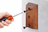 Guitar Wall Mount Walnut Wood Hanger Stand for Acoustic Electric Guitar Banjo Bass