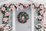 10Pcs Poinsettia Artificial Christmas Flowers