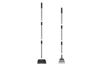 Dog Pooper Scooper Long Handle Stainless Steel Tray Rake Set