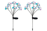 4 X Solar Flower Stake Lights 6 LED Solar Garden Stake Lights Outdoor Decorative Lights