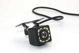 12 LED Square Reverse Camera for Car Rear View Parking with Night Vision