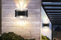 Set of 4Pcs Outdoor Water-Resistant Solar Wall Light Porch Lamp