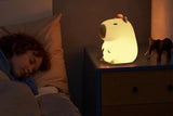 Capybara Night Light USB Rechargeable Touch Control Silicone Lamp