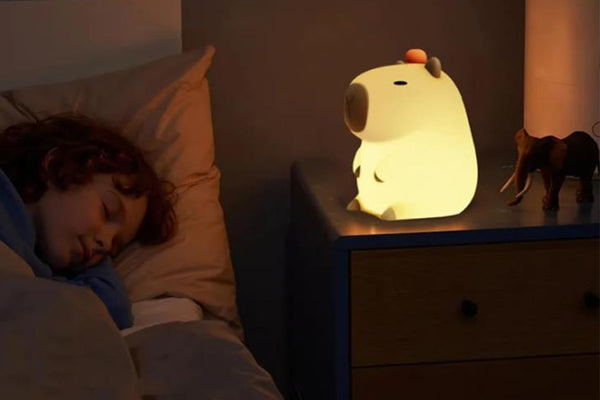 Capybara Night Light USB Rechargeable Touch Control Silicone Lamp