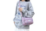 Women's Graffiti Print Zip Pocket Crossbody Bag Shoulder Bag Travel Messenger Bag