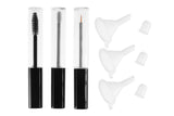 3-Piece 10ml Clear Cosmetic Tube Set for Mascara Lip Gloss