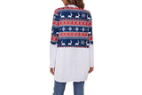 Women Christmas Printed Cardigan