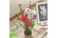 Artificial Flower Blocks Building Toys DIY Bouquet Block