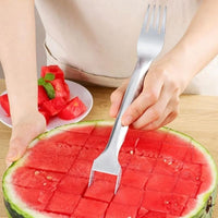 2 Pack Stainless Steel Watermelon Fork Slicer Cutter